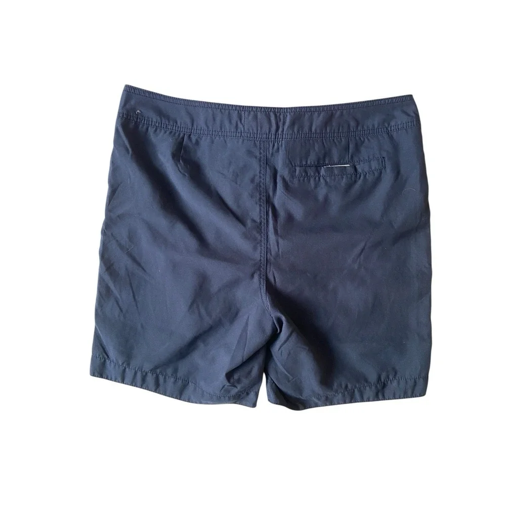 Abercrombie & Fitch Mens‎ Y2K Swim Trunks Size XL Blue Lined Moose Logo Preppy